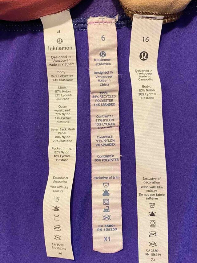 How To Read A Lululemon Rip Tag