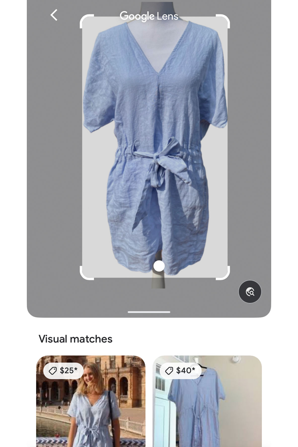 a screenshot of a google image search for a blue zara dress.